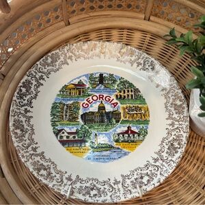 Vintage Georgia Souvenir Plate